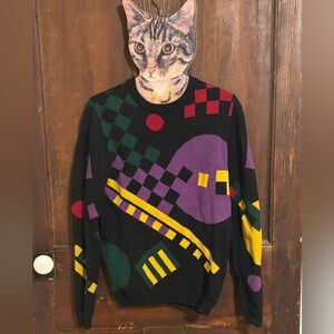 Dangerfield Multicolor Geometric Crewneck Sweater